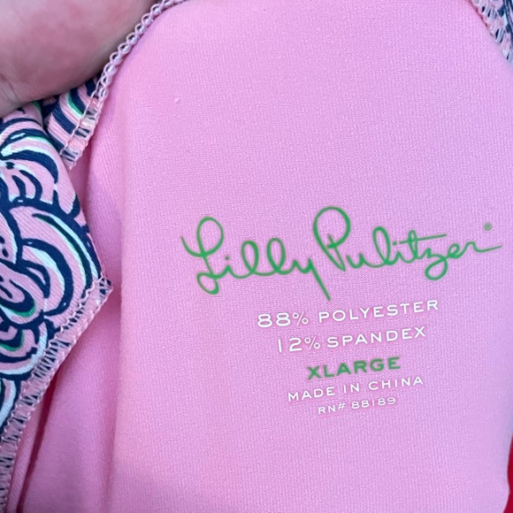 LILLY PULITZER pink & navy accented pullover shirt
Size XL Great condition - Picture 7 of 7